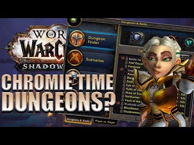 How does the Dungeon Finder Work with Chromie Time? | Shadowlands Beta