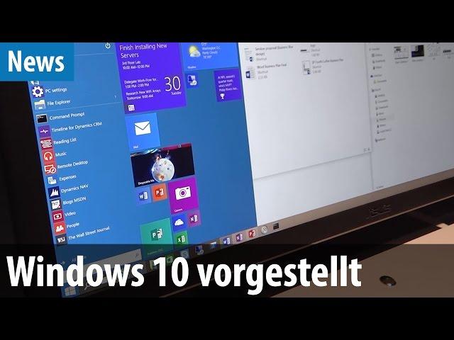 Windows 10 Preview vorgestellt - mit Download-Link | deutsch / german