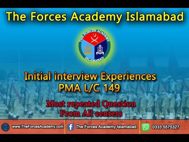 Initial interview Experiences || PMA L/C 149|| Most repeated questions