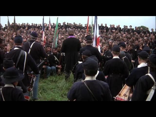 Catholic soldiers of U.S Army being blessed before Gettysburg - the minstrel boy