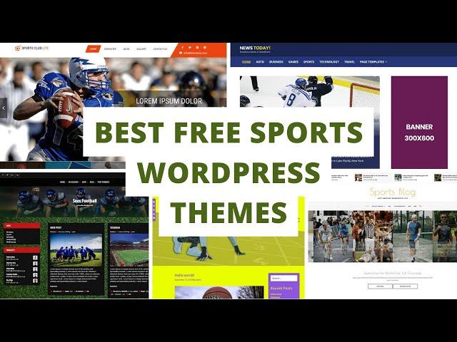 10 Best Free Sports WordPress Themes | Top Free WordPress Sports Themes For News Sites | Wpshopmart