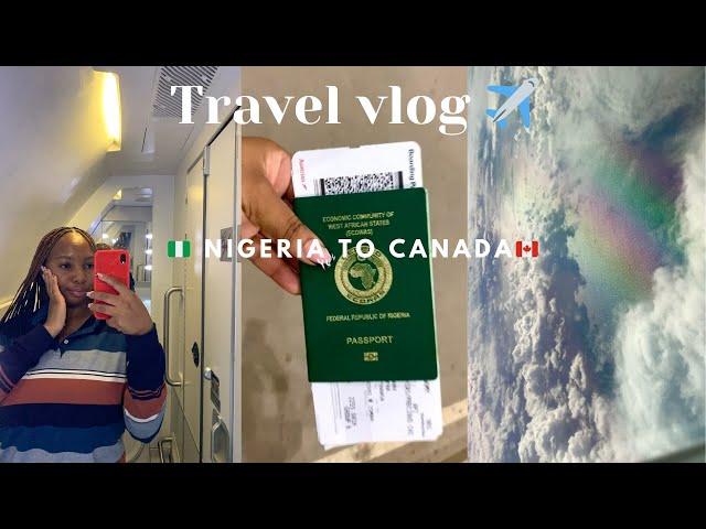 ️Travel vlog: Moving from Nigeria to Canada -Travel alone, International student, Lufthansa air