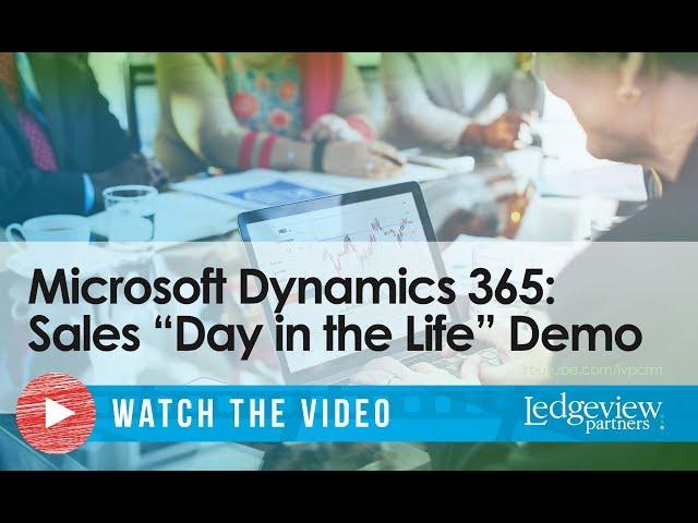 Demo: Microsoft Dynamics 365 for Sales