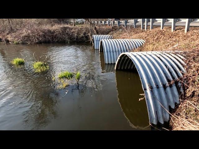 “PIPE EXPLOSION” Unclogging Culverts Clogged By Beavers