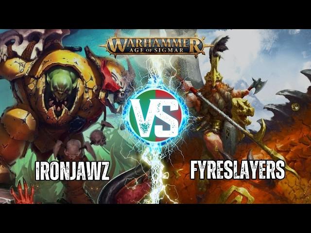 Fyreslayers VS Ironjawz - Age of Sigmar Battlereport