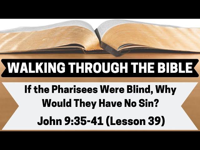 If the Pharisees Were Blind, Why Would They Have No Sin? [John 9:35-41][Lesson 39][WTTB]