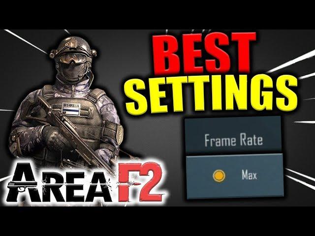 AREA F2 BEST Settings For NO LAG And Better Aim!!! | Area F2 Tips & Tricks