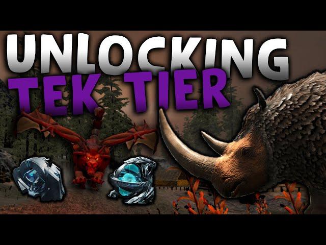 RUNNING BOSS TO UNLOCK TEK! ARK PVP | SEAASER'S ARK Season 5