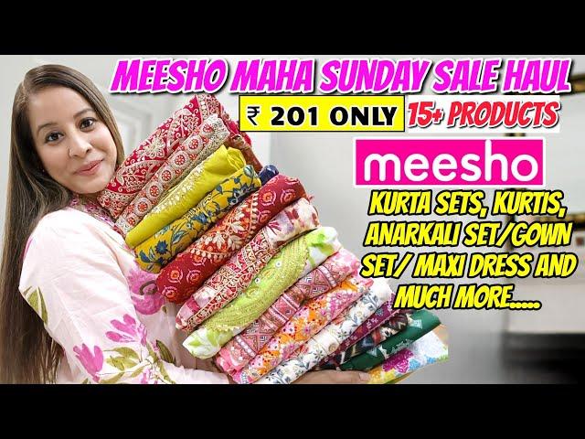 *Huge* Meesho Kurti/Kurta Set Haul Starting 201Sequence & Embroidery Special kurta Set Haul #meesho