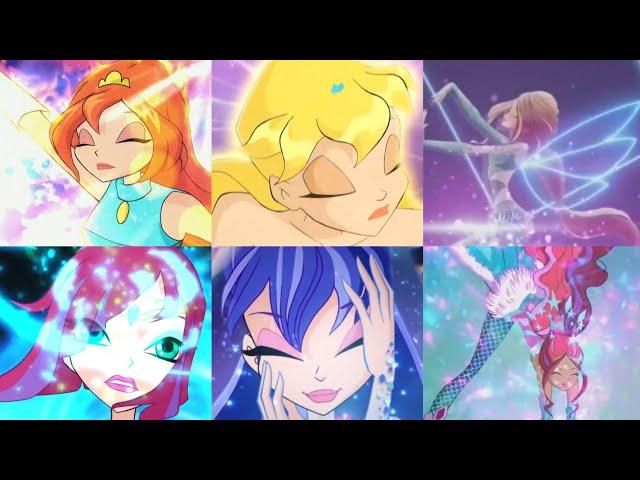 Winx Club All Transformation 2004 - 2020