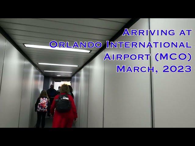 Arriving at Orlando International Airport (MCO)