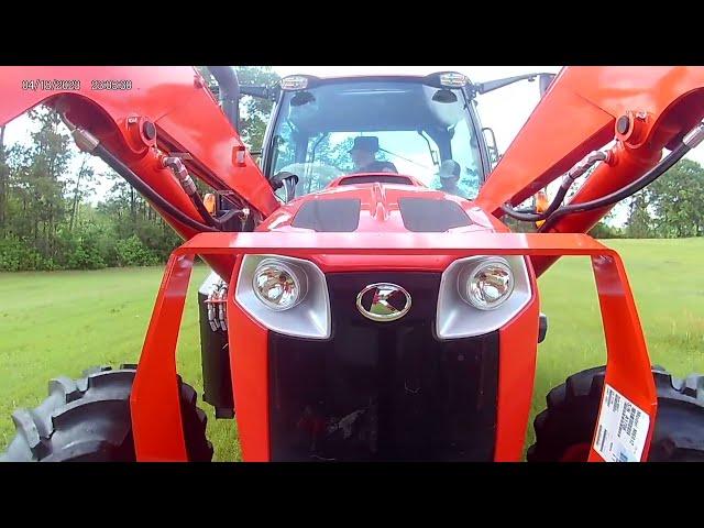 Bush Hogging With The New Kubota M6-131