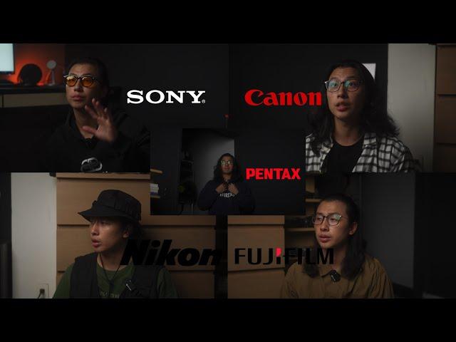 假如相機品牌是人類的話? EP.1 If camera brands were human/ Canon Sony Fujifilm Nikon Pentax