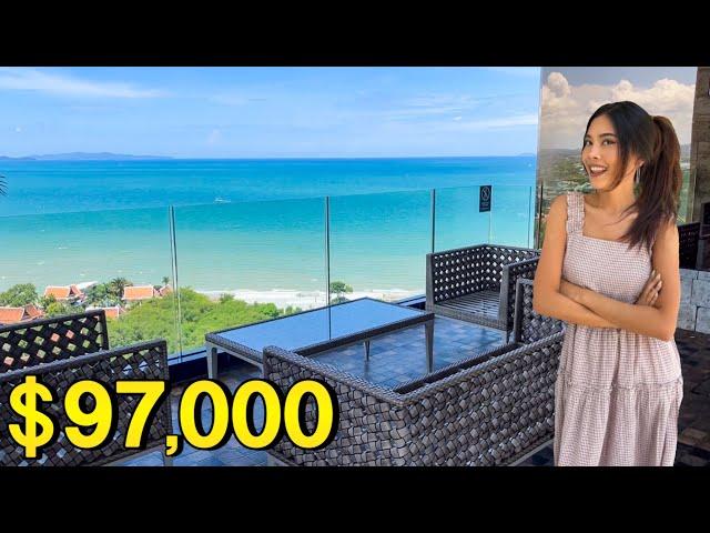 $97,000 (3.4M THB) South Pattaya Luxury Ocean View Condo 500m far from Beach in Thailand