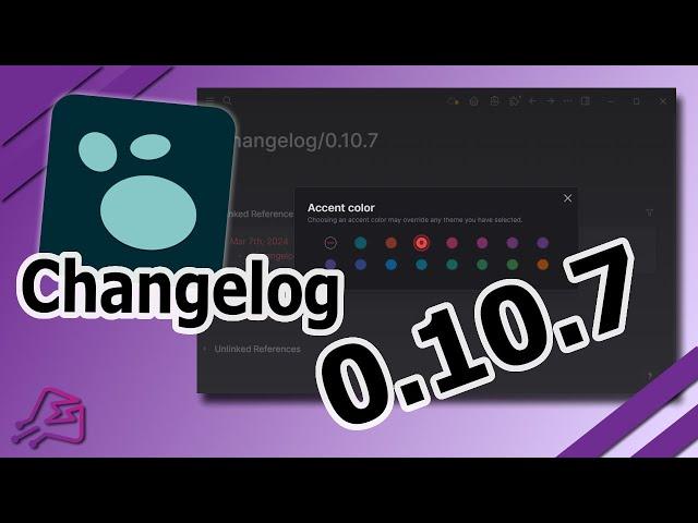 Logseq 0.10.7 Changelog - Disable accent colors