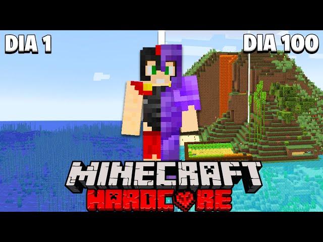 Sobreviví 100 DIAS en Minecraft Hardcore en un Mundo SOLO de OCÉANO  INVICTOR