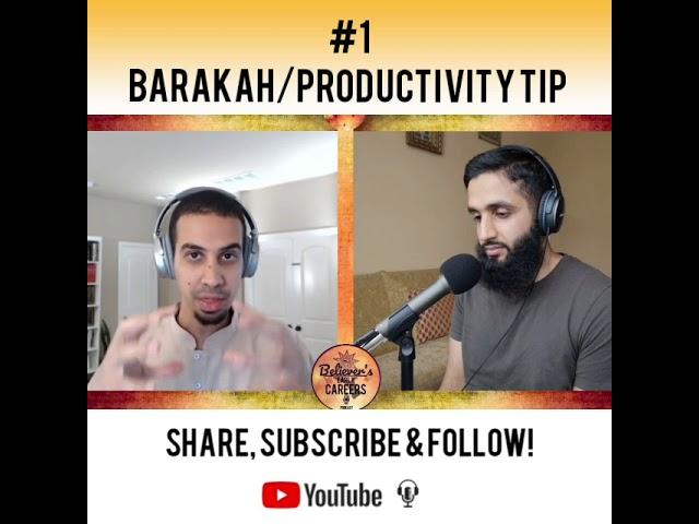 #1 Productivity Tip to Increase Barakah In Your Day