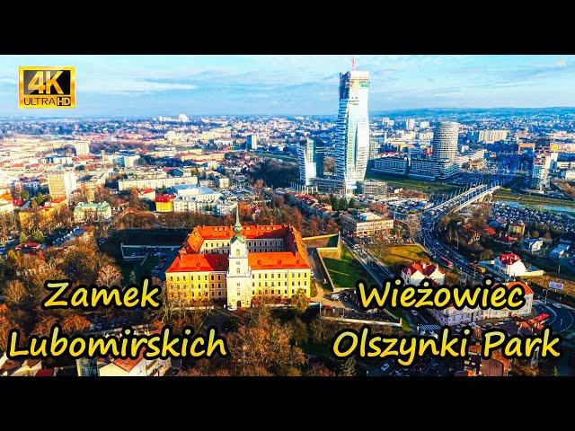 Rzeszów - Olszynki Park Tower and Lubomirski Castle (drone 4K)