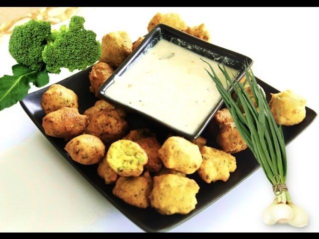 Broccoli Corn Flour Fritters Video Recipe | Bhavna's Kitchen