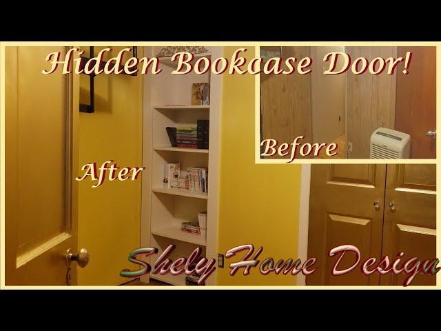 How to build a hidden bookcase door! make a hidden room through a bookcase! Shely Home Design