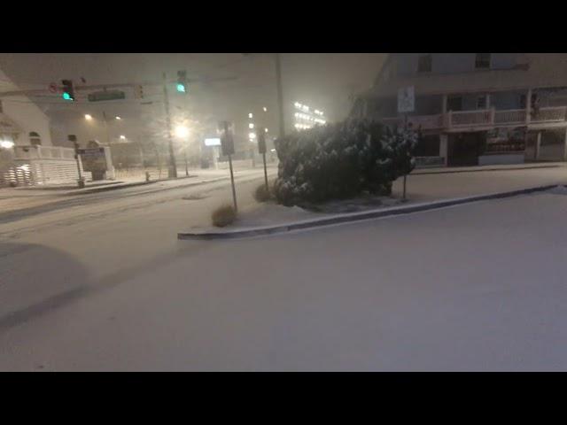 Ocean City Maryland Boardwalk Snow ️