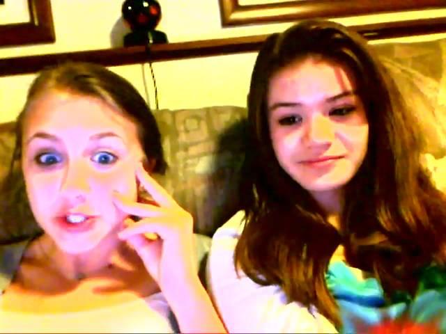 Sisters on my webcam.