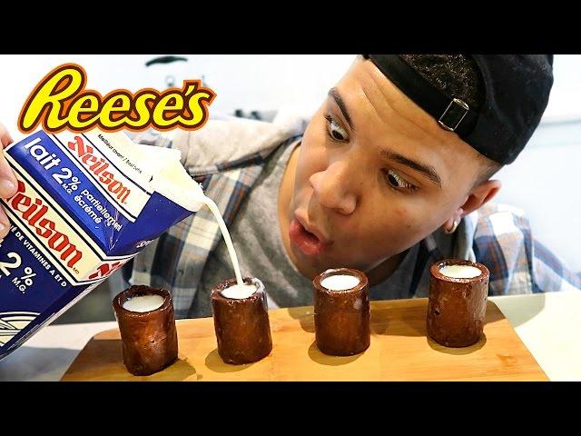 DIY REESES SHOT GLASS TASTE TEST