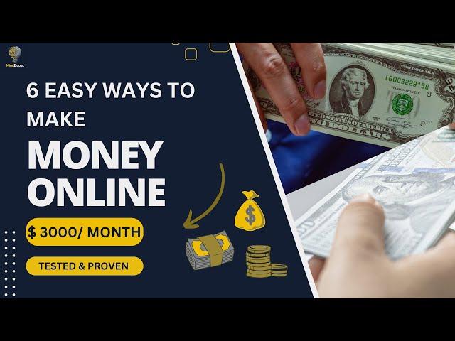 6 Easy and Free Ways to Make Money Online from Home | Works in 2025