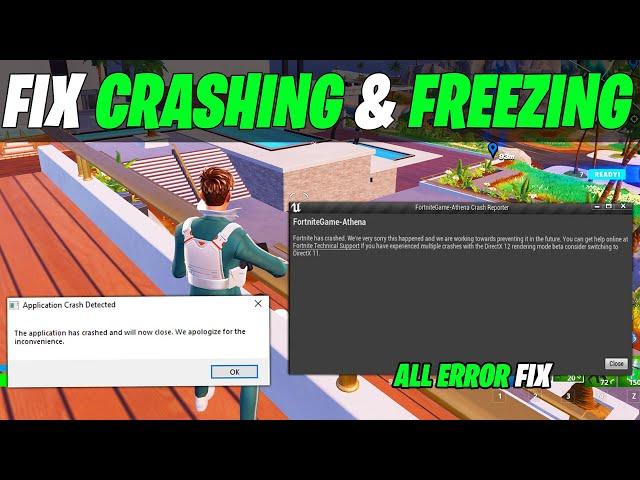 How to Fix CRASHING & FREEZING in Fortnite Chapter 4 Season 4! (ALL ERROR FIXED)