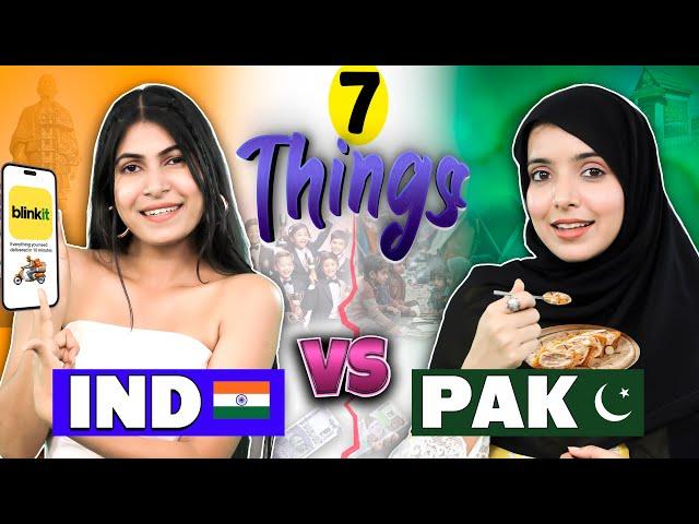 7 Things - INDIA vs PAKISTAN | Hindu vs Muslim Family | Anaysa