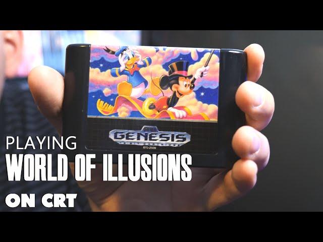 World of Illusions for Sega Genesis on a CRT (Memory Lane)