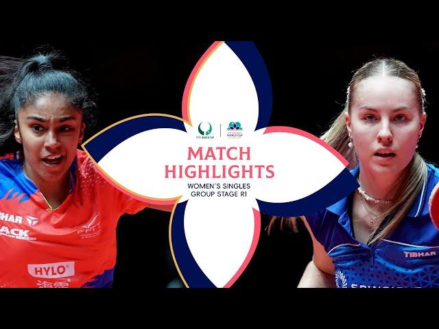 Prithika Pavade vs Annett Kaufmann | Match Highlights | #ITTFWORLDCUP 2025