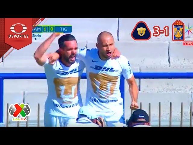 Resumen | Pumas 3 - 1 Tigres | Cuartos vuelta | Televisa Deportes