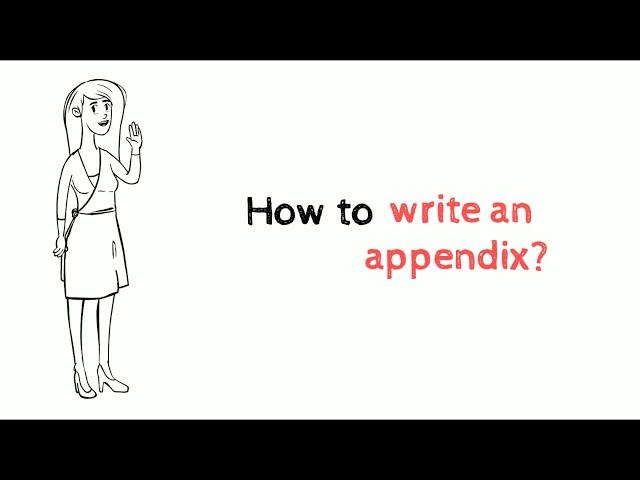 How to write an appendix? - MakeMyAssignments.com