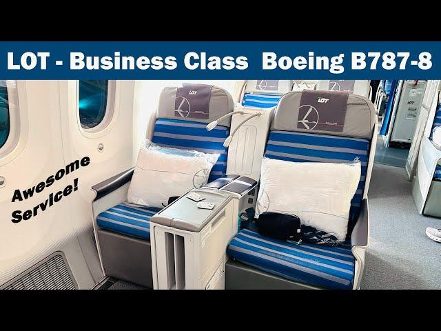 Polish Hospitality – LOT Business Class Boeing B787-8 – Warsaw to Toronto