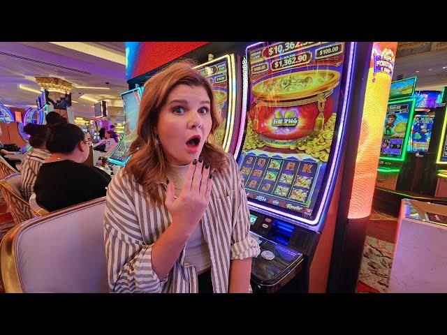 My Wife Hit Bonus After Bonus on This NEW Las Vegas Slot!