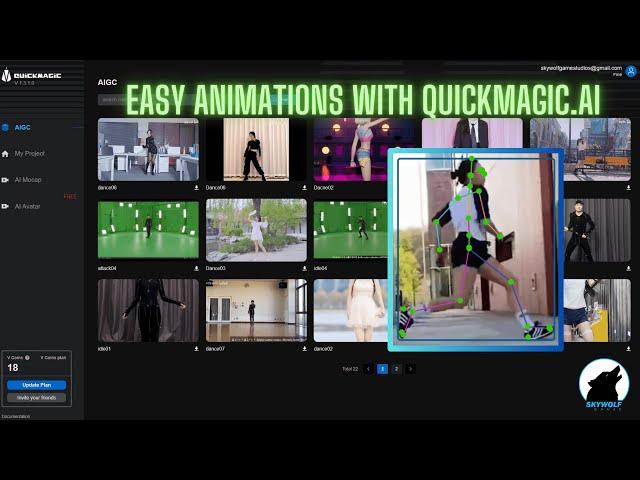 Easy Animations with QuickMagic.AI #3d #QuickMagicAi #Animations #Mocap