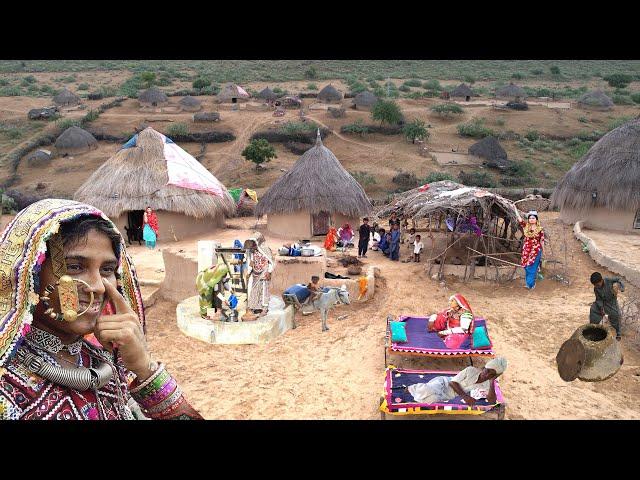 Traditional Tharparkar Desert Village Life in Sindh | Desert Life Pakistan | Village Life Pakistan