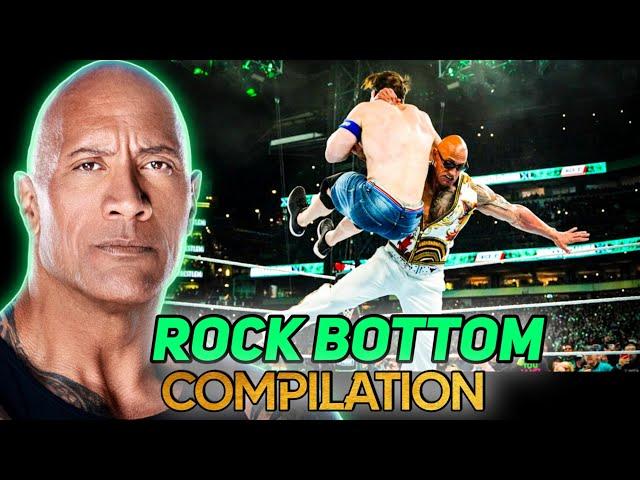 WWE The Rock Rock Bottom Compilation in WWE