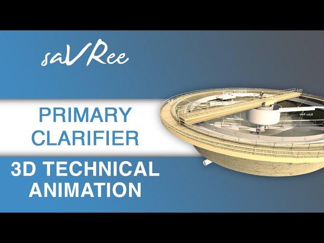 Primary Clarifier - 3D Technical Animation