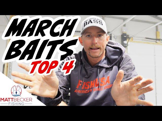 TOP BAITS FOR MARCH BASS FISHING (Pre-spawn/ Early Spring Fishing)