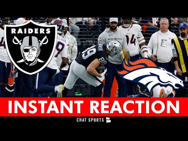 Raiders vs. Broncos INSTANT Reaction & Gardner Minshew Injury + NFL Draft Order After Week 12