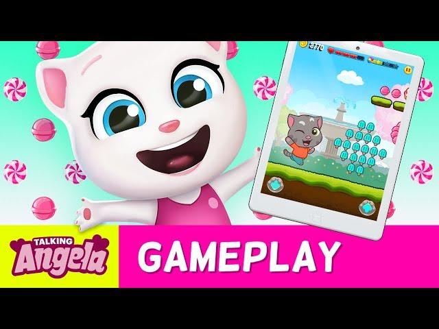 The Candy Princess - Talking Angela Plays Talking Tom Candy Run (Gameplay) 