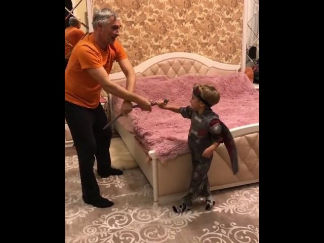 Сын Гажиенко с дедушкой МЕЧ Дом 2 новости