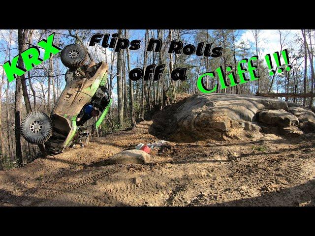 Krx Flips and Rolls off a cliff on Carburetor Hill