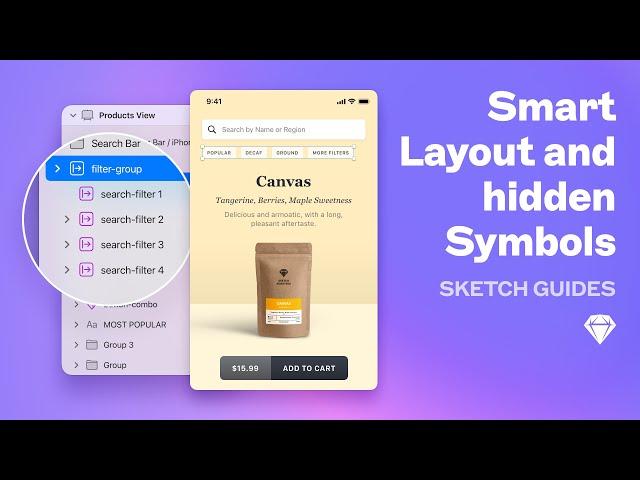 Sketch guides: Smart Layout and hidden Symbols