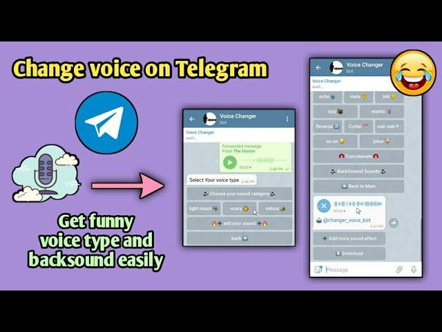 how to change voice in telegram