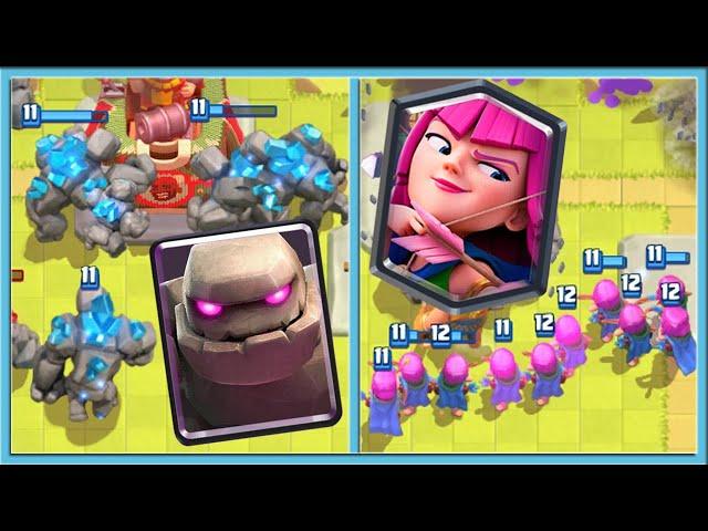  NEW CHALLENGE! SUPER ARCHERS VS GOLEMS / Clash Royale