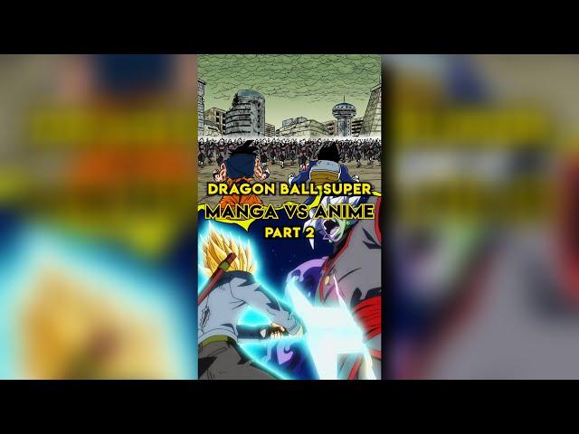 Dragon Ball Super : Manga Vs Anime - Part 2 | Future Trunks Saga