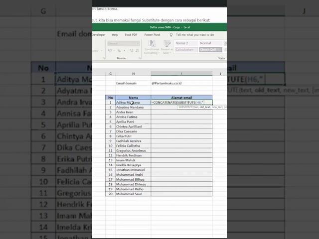 Cara cepat membuat email di Microsoft Excel..